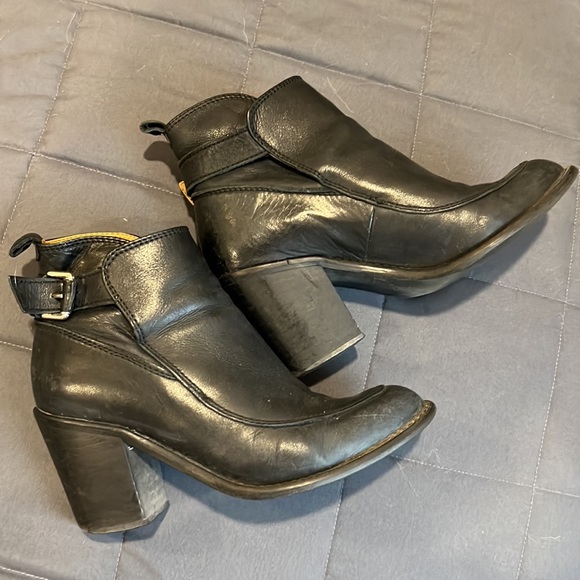 Zara genuine leather heeled ankle boots - 37 - Picture 2 of 4